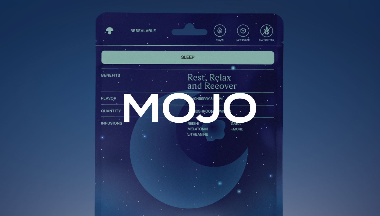 MOJO packaging and ad design