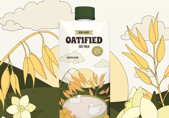 Oatified branding and packaging design